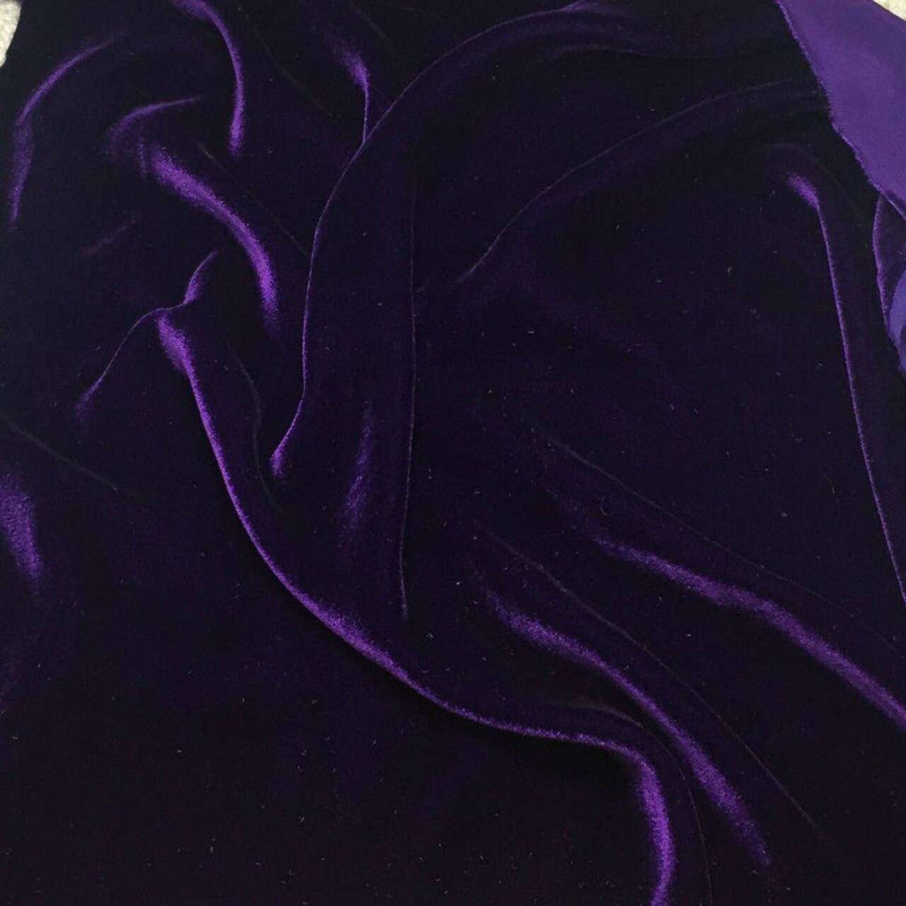 1 yard Silk Rayon Velvet Fabric for Costumes and Upholstery 45 Inches Width